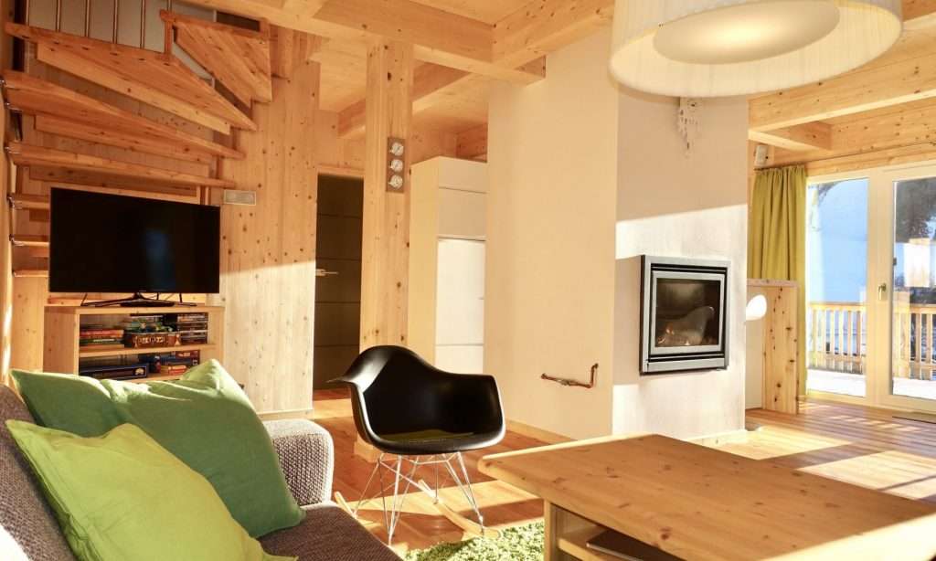 Wohnzimmer im Chalet Triebenstein